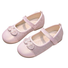 Girls Sparkle Princess Dress Shoes Bow Wedding Party Flower Bridesmaids Mary Jane Ballet Flats for Kid Toddler Pink 11-12 Years