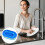 Tabanzhe Cleaning Brush - Hand Tool Three Layer Multi-functional Cleaning Brush with Handle Comfortable Hold Save Time Suitable for Kitchen Bathroom 4