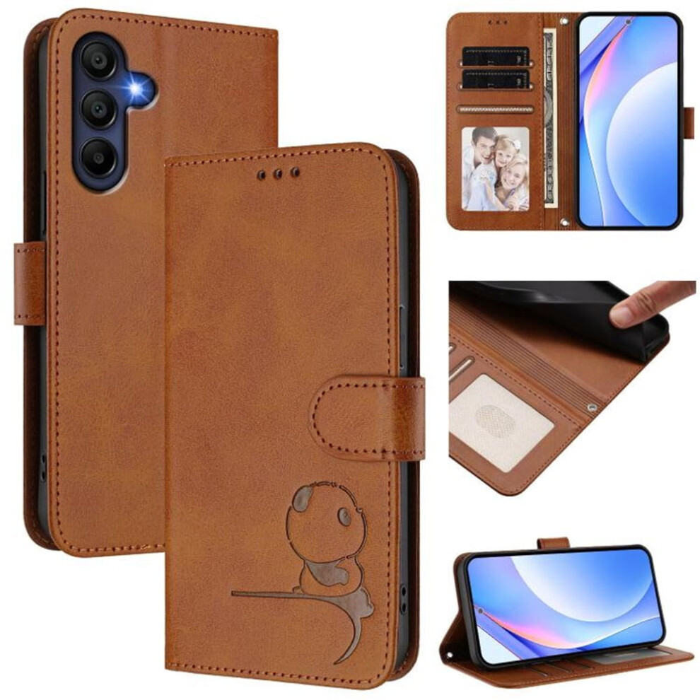Panda Embossing Leather Phone Case For Samsung Galaxy A26 9101399765455
