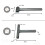 3 Pcs Motorcycle Engine Valve Screw Adjusting Spanner Tool + Feeler Gauge 3