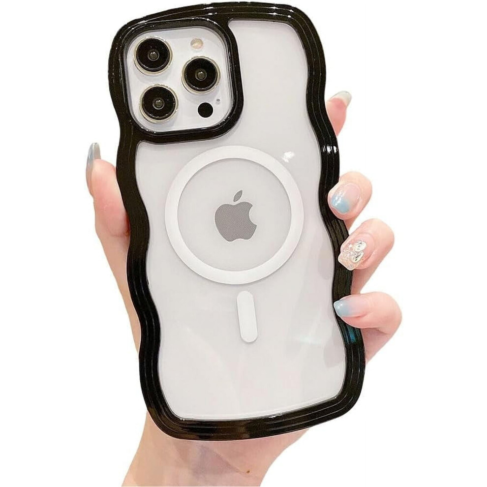 Water Wave Clear Iphone Case For Iphone 12 Pro Black 9101399766452