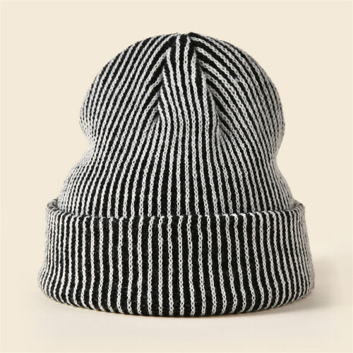 Καπέλο με ρίγες χωρίς γείσο για street wear, άνετο ελαστικό καπέλο, καπέλο χορού hiphop, 2