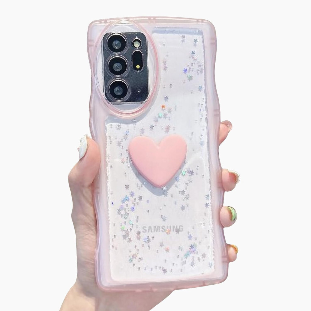 3D Love Heart Glitter Case For Samsung Galaxy Note 20 Ultra 9101399769675