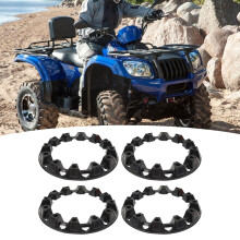 4 Stück Radnabenabdeckungen Reifenfelgendeckel 10 Zoll ATV Go-Kart Universell