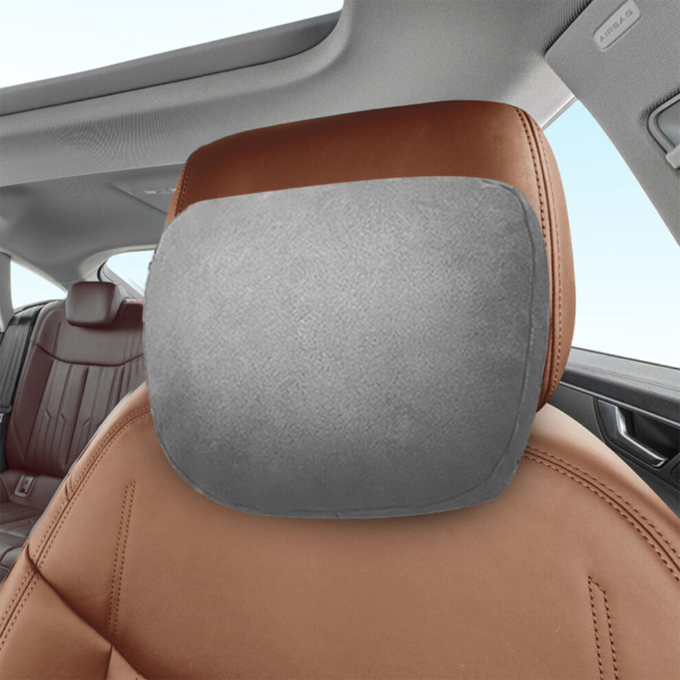 Car Neck Pillow For Headrests, Superfiber Suede, Cotton-Polyester, 11.8X7.5", Refillable & Adjustable Â Compatible With Most Vehicles 9023022565211