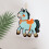 Horse-shaped hanging hand towels polyester kitchen bathroom 2