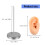Realistic Soft Silicone Ear Model Practical Ear Studs Display Props Realistic Left and Right Human Ear Mannequin 3