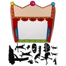 Puppet Theater for Kids 1Set Diy Shadow Puppets Kit with Traditional Shadow Teaching Activities