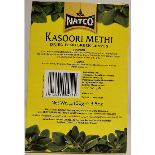 Natco Kasuri Methi Leaves 100g 2