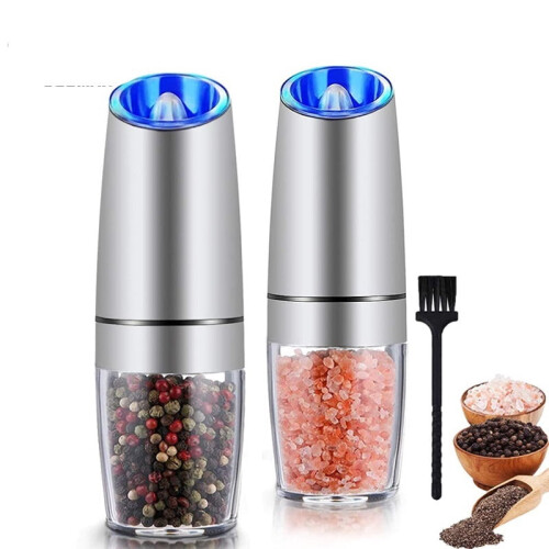 Electric Automatic Salt And Pepper Shaker Gravity Spice Mill Adjustable Coffee Grinder With LED Light Kitchen Tools 1