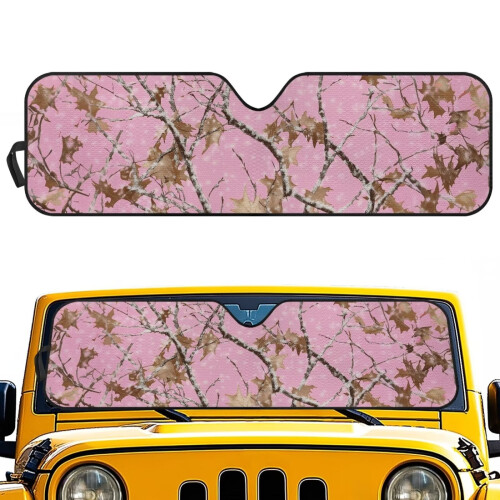 Foldable windshield sun shade for Jeep Wrangler TJ/JK/JKU