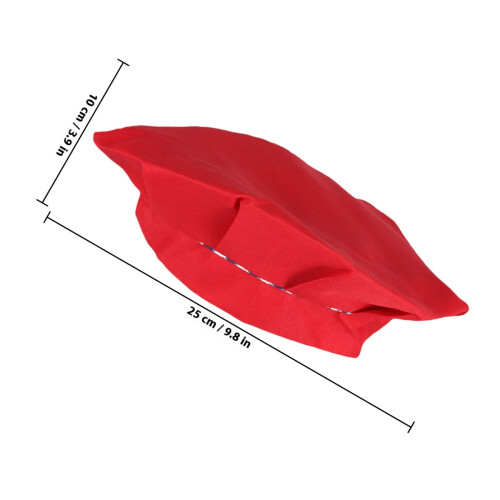 1Pack Kids Baker Hat Red Design for Cooking Baking Housework 1