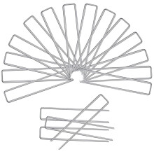 VALSEEL FAMTKT Ground Cloth Nails Grass-proof Cloth Ground Nails U-shaped Gardening Nails Steel Wire Ground Nails Holiday Home Decor