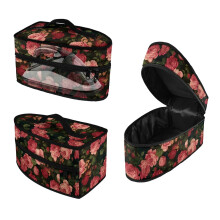 Dustproof Travel Iron Organizer Rose Zipper Handle Steam Iron Carrying Case Business Trip, Case Only