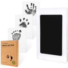 Inkless Baby Hand & Footprint Kit – Mess-Free Ink Pad for Newborn Keepsakes, Dog Nose/Paw Prints, Clean Touch, Ideal New Mom Gift