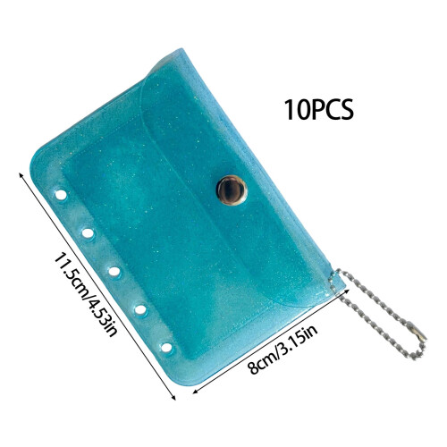 Πακέτο με 10 θήκες για κάρτες με διαφάνεια, 5 θήκες για ντοσιέ, διαφανείς θήκες για 2