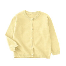 Toddler Girls Boys Sweater Cardigan Long Sleeve Button Down Solid Knit Cardigan School Uniforms Yellow 7-8 Years