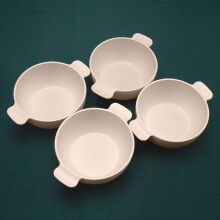 4-Pack Wheat Straw Double Handle Bowls Thickened adult Food Bowls Drop-Proof Noodle Bowls Heat-Resistant Tableware Serving Bowls Snack Bowls