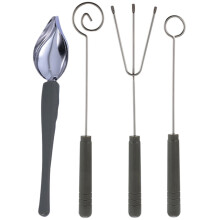 1 Set Drizzling Spoon for Chocolate and Sauce Dispensing Tools with Anti-Rust Technology for Tableware Use