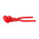 Red Plastic Snow Ball Clamp Tool with Comfortable Handle 1 4