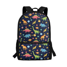 Universe Dinosaur School Backpack for Kids 6-12, Adjustable Padded Straps, Large Capacity, Compatible with School, Camp & Travel