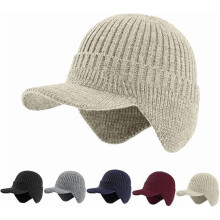 2026 New Cozy Head Beanies for Women Men, Outdoor Winter Warm Knitted Cozyhead Hats with Brim and Ear Flaps