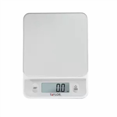Digital Kitchen Glass Top 11lb Food Scale Silver 1