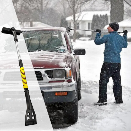 Car Snow Brush with Ice Scraper 3-in-1 1