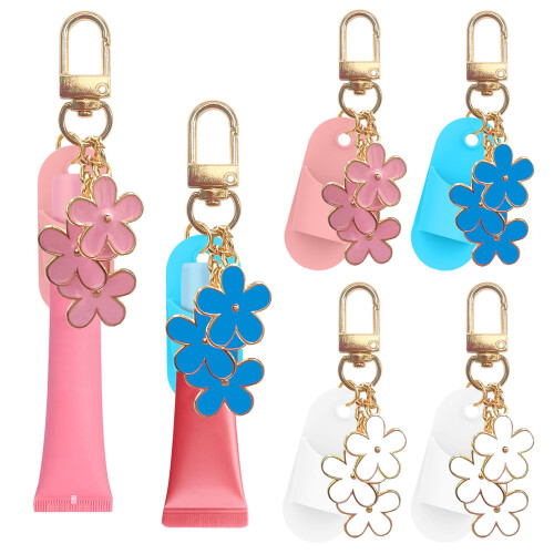 Bouchon porte-clés brillant à lèvres – Plastique léger, blanc ou 1