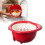 2 Pcs Kitchen Dual layer Draining Basket,Small Fruit Dual Layer Rinser Small Colander Storage Container for Berries,Vegetables,Fruits(Red) 6