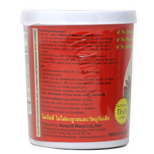 Maesri Thai Red Curry Paste 2