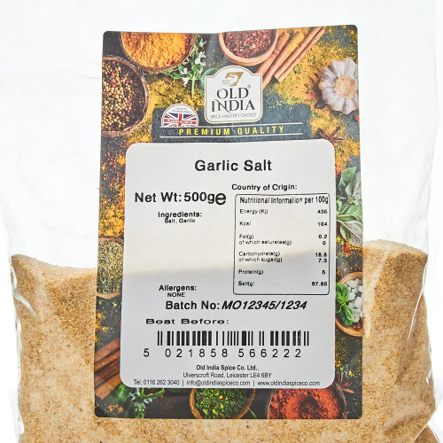 Old India Garlic Salt 500 g 1