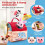 Plush Mini Farm House Set, Interactive Puzzle Sensory Development Detachable Animals Portable Play 5