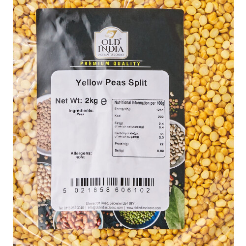 Old India Yellow Peas Split 2kg 1