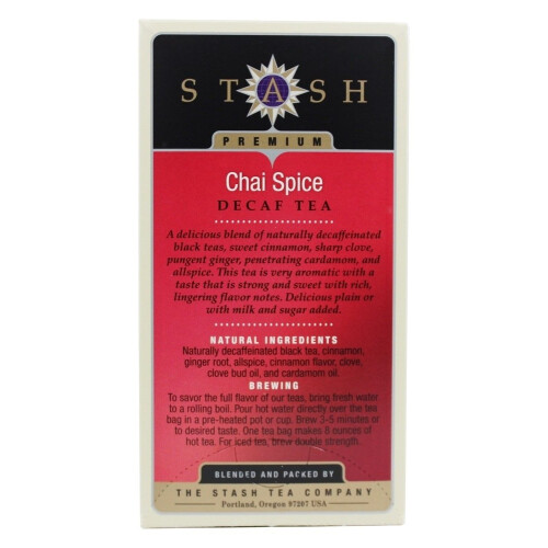 Stash Decaf Chai Spice Tea, Tea , 18 ct 1