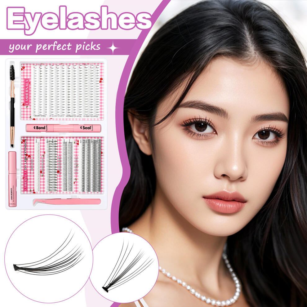 Zhouq-Outdoors (01) Reusable False Eyelashes Kit For Home Makeup
