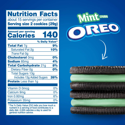 Oreo Cool Mint Cookies, 15.25 oz 1