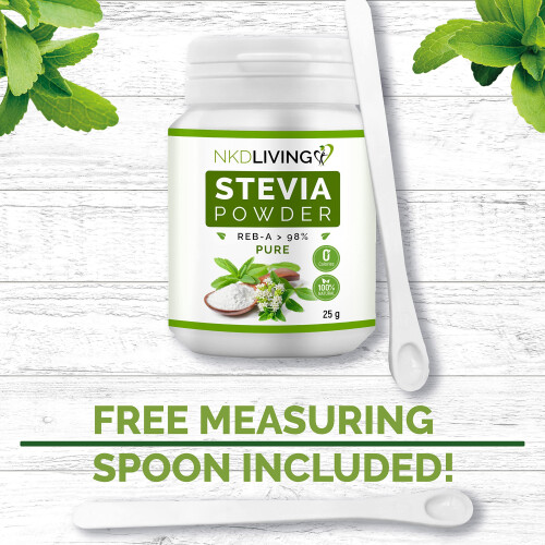 NKD Living 100% Pure Stevia Powder, Reb-A 98% (25g) 2