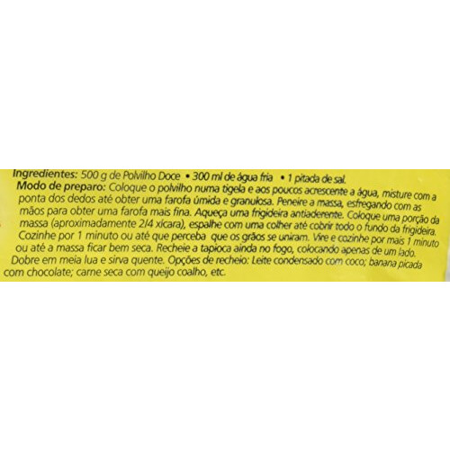 Yoki Sweet Starch/Polvilho Doce 500G 1