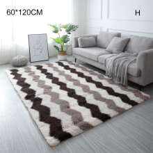 (H) Soft Fluffy Bedroom Carpet Dense Short Plush Non-slip Non-linting High Strength Water Absorption Indoor Carpet