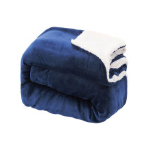 Soft Snuggle Blanket 63x51in Thick Flannel Lamb Wool Composite Double Blanket Leisure Blanket Gift Warmth Wrapped