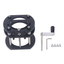 Router Insert Plate Lift Adapter For Woodworking, Adjustable Router Lift With Aluminum Alloy Body And Stainless Steel Support Rods, Four Jaw Clamping