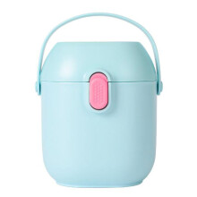 Contenitore portatile per latte con scomparto per cucchiaio, pregiata fattura, essenziale per i viaggi dei bambini, chiusura a prova di perdite,
