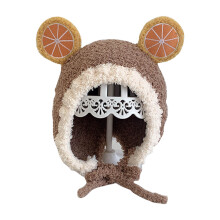 Cute Reindeer Antler Baby Hat, Crochet Knit Toddler Beanie with Elastic Fit, Eco-Conscious Material for Girls Boys Ages6-16Months, Great for