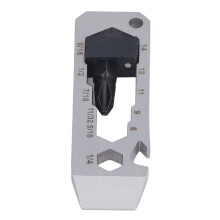 Keychain Multitool Stainless Steel EDC Pocket Tool With Screwdriver Wrench Pry Bar And Bottle Opener Compact Lightweight For Outdoor Use