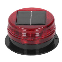 Luce lampeggiante di sicurezza ricaricabile senza fili, luce stroboscopica solare di avvertimento, resistente alle intemperie, alimentata a energia