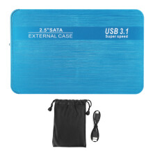 Gabinete SATA III USB 3.0 para SSD/HDD, design compacto sem ferramentas, indicador LED, conexão plug and play rápida, suporte a hot swap e leitor