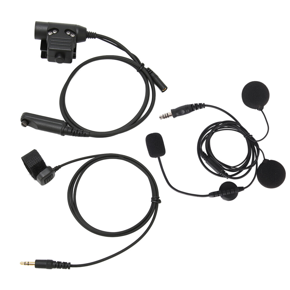 Excellent Durability Tactical Throat Mic Headset Low Profile Environment For Surveillance Purposes Discreet Communications 9191629203963