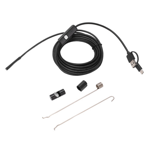 Inspection Camera With HD Endoscope And Borescope Capabilities, Adjustable LED Lights And Powerful Compatibility For Precision Diagnostics