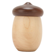 Wooden Mushroom Toothpick Holder Suitable for Home Hotel Restaurant Office Club Cafes KTV Bar Porch with Embedded Rubber Rings and Rounded Structure